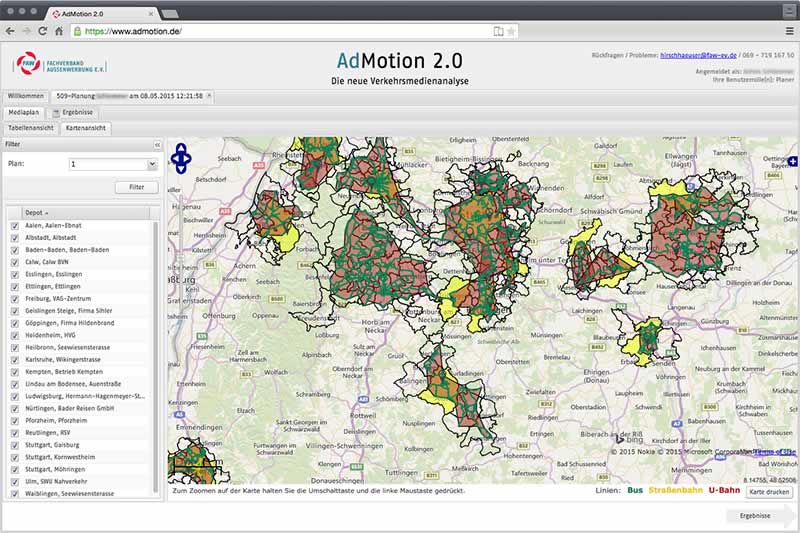 Screenshot AdMotion 2.0