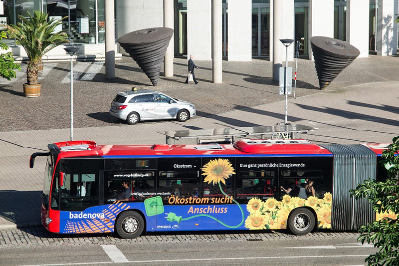 Buswerbung in Freiburg