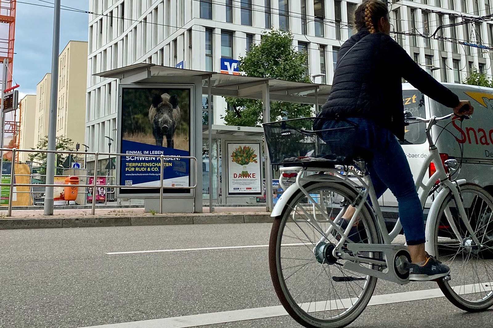 Schiffmann plakatiert als Spende 300 Plakate für Tierschutzverein Freiburg