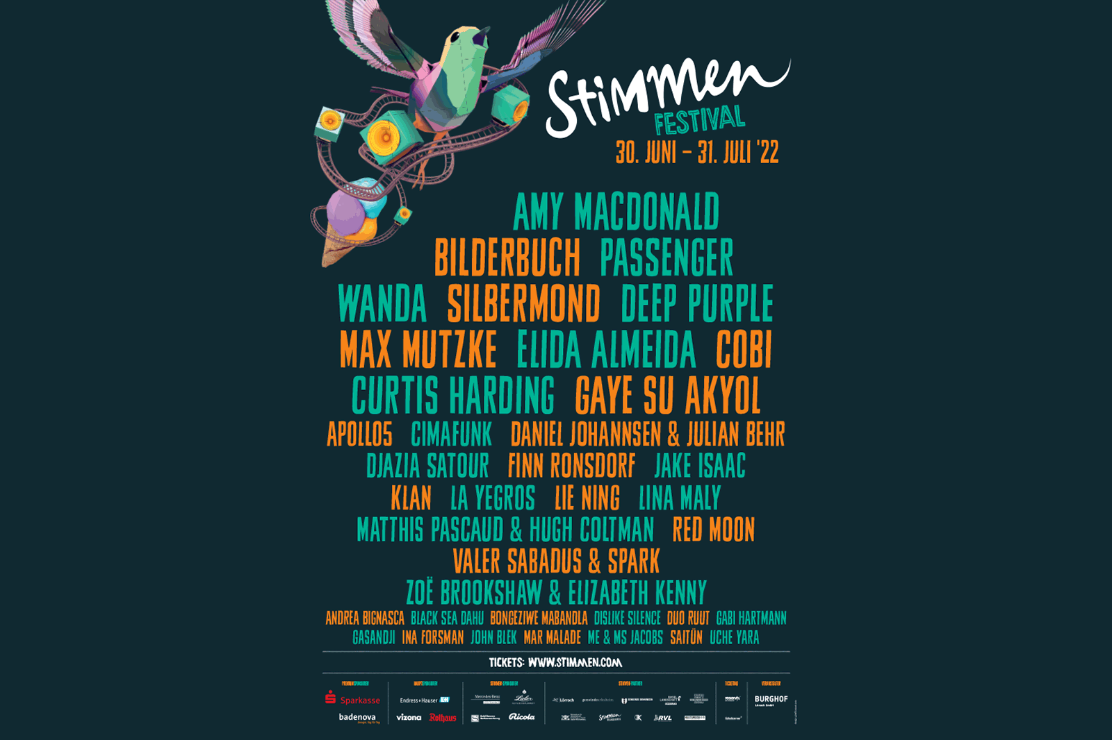 Stimmen Festival im Dreiländereck 2022: sponsored by Schiffmann Außenwerbung