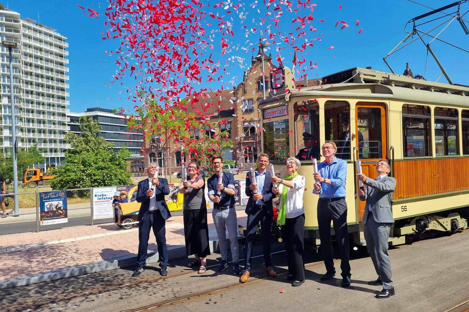 Stadtbahn Waldkircher Straße in Betrieb und Neueröffnung neuer Haltestellen