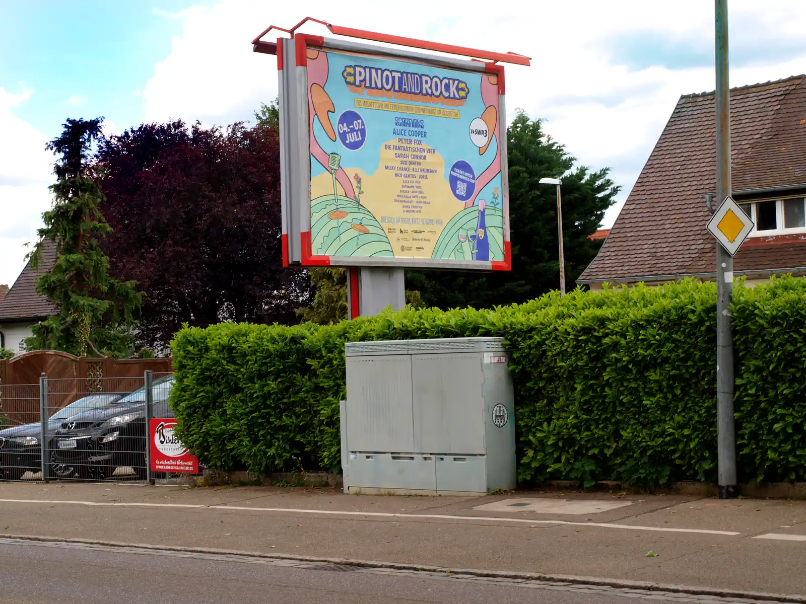 Festival-Werbung auf Großflächen-Plakat